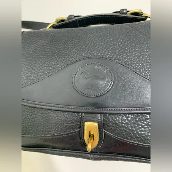 💕👜Vintage Dooney & Bourke Black AWL Crossbody Bag - Picture 11 of 14